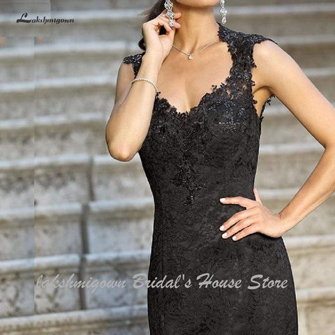 Baoleely Gothic Black Mermaid Wedding Dresses Sexy Bridal