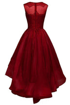 Vestidos de fiesta de organza con cuentas y corte asimétrico PG303