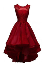 Vestidos de fiesta de organza con cuentas y corte asimétrico PG303