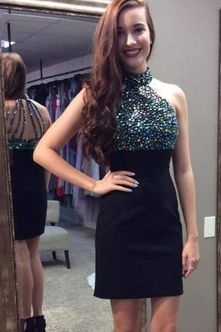 Little  Rhinestone Beaded Bodice Homecoming Dresses, Dresses For Girls