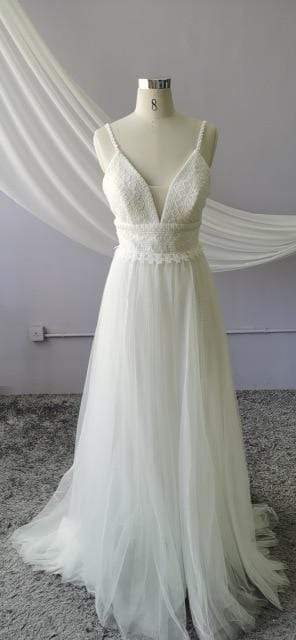Baoleely Wedding Dress Lace Bodice Elegant Bridal Dress