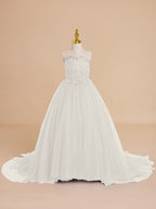 Vestido de princesa/vestido de princesa con cola de tul para niña de las flores 