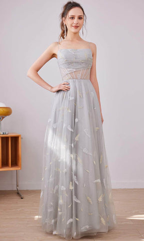 Robe longue trapèze droite