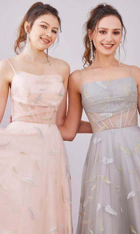 Robe longue trapèze droite