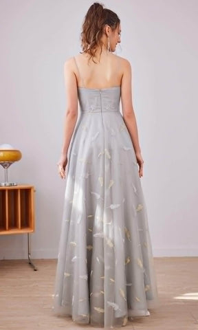 Robe longue trapèze droite