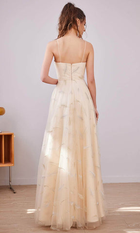 Robe longue trapèze droite