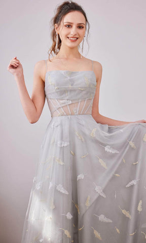 Robe longue trapèze droite