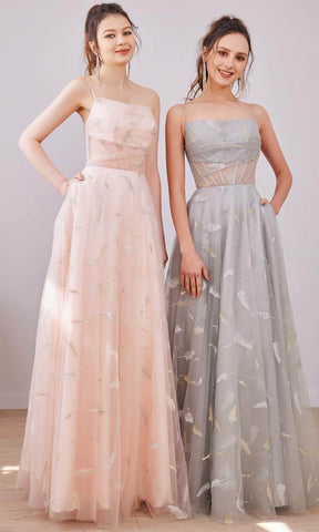 Robe longue trapèze droite