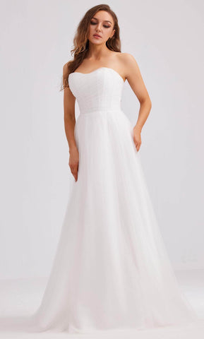 Robe de soirée en tulle à décolleté cœur