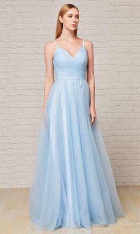 Robe en tulle pailleté à plis
