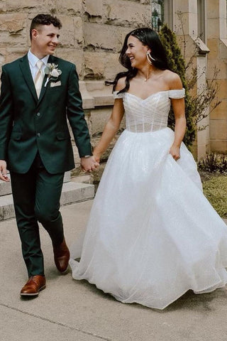 Jayla | Robe de bal longue rose poudré pailletée à épaules dénudées et décolleté cache-cœur