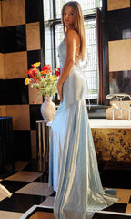 Jewel Embellished Mermaid Prom Dress