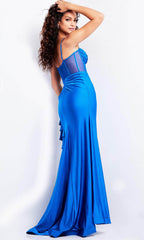 Vestido de sirena drapeado para baile de graduación