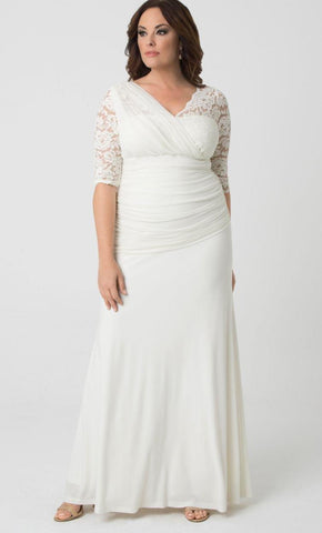 Robe de mariée longue Kiyonna, tenue de cérémonie