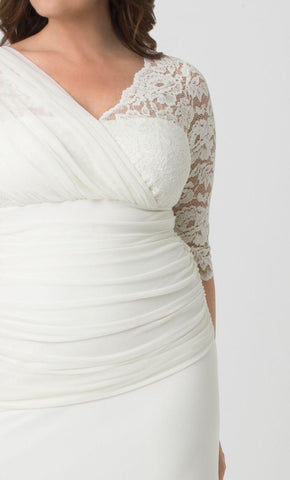 Robe de mariée longue Kiyonna, tenue de cérémonie