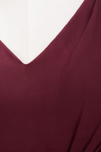 Robe de demoiselle d'honneur mini sans manches à col en V en dentelle, coupe trapèze, en mousseline, pour le bal de fin d'année