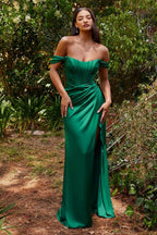 Robe corset en satin souple
