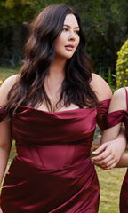 Off Shoulder Corset Evening Gown
