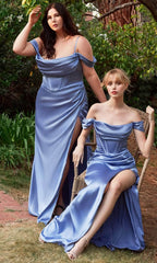 Off Shoulder Corset Evening Gown