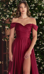 Robe de soirée en satin à décolleté cœur