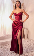 Robe de bal fourreau à corsage corset