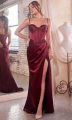 Sweetheart Basque Evening Dress
