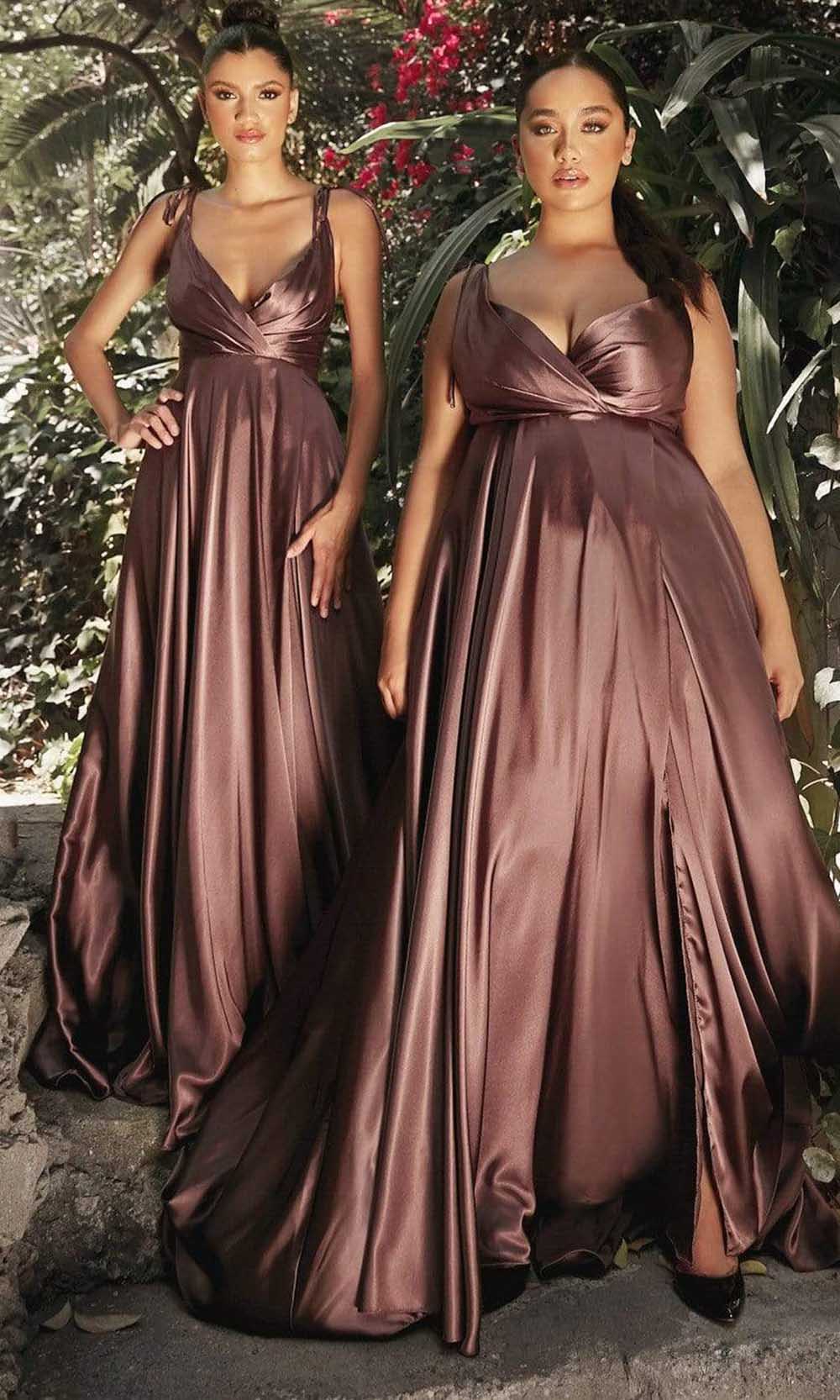 Robe trapèze fluide en satin