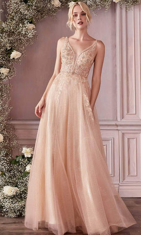 Layered Tulle A-Line Gown