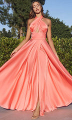 Robe de bal trapèze à bretelles convertibles