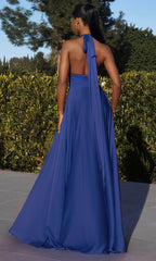 Robe de bal trapèze à bretelles convertibles