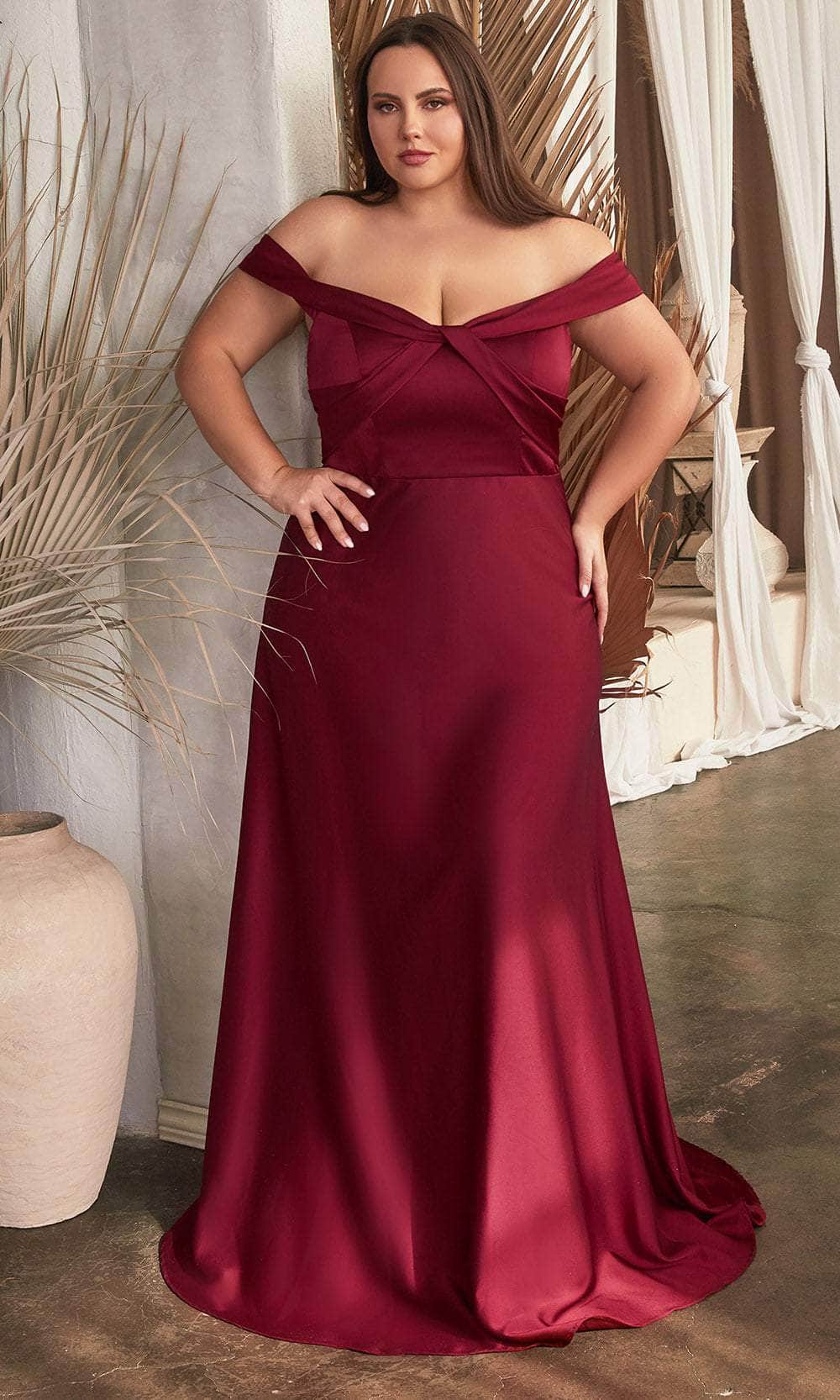 Off Shoulder Knotted Prom Gown