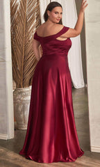 Off Shoulder Knotted Prom Gown