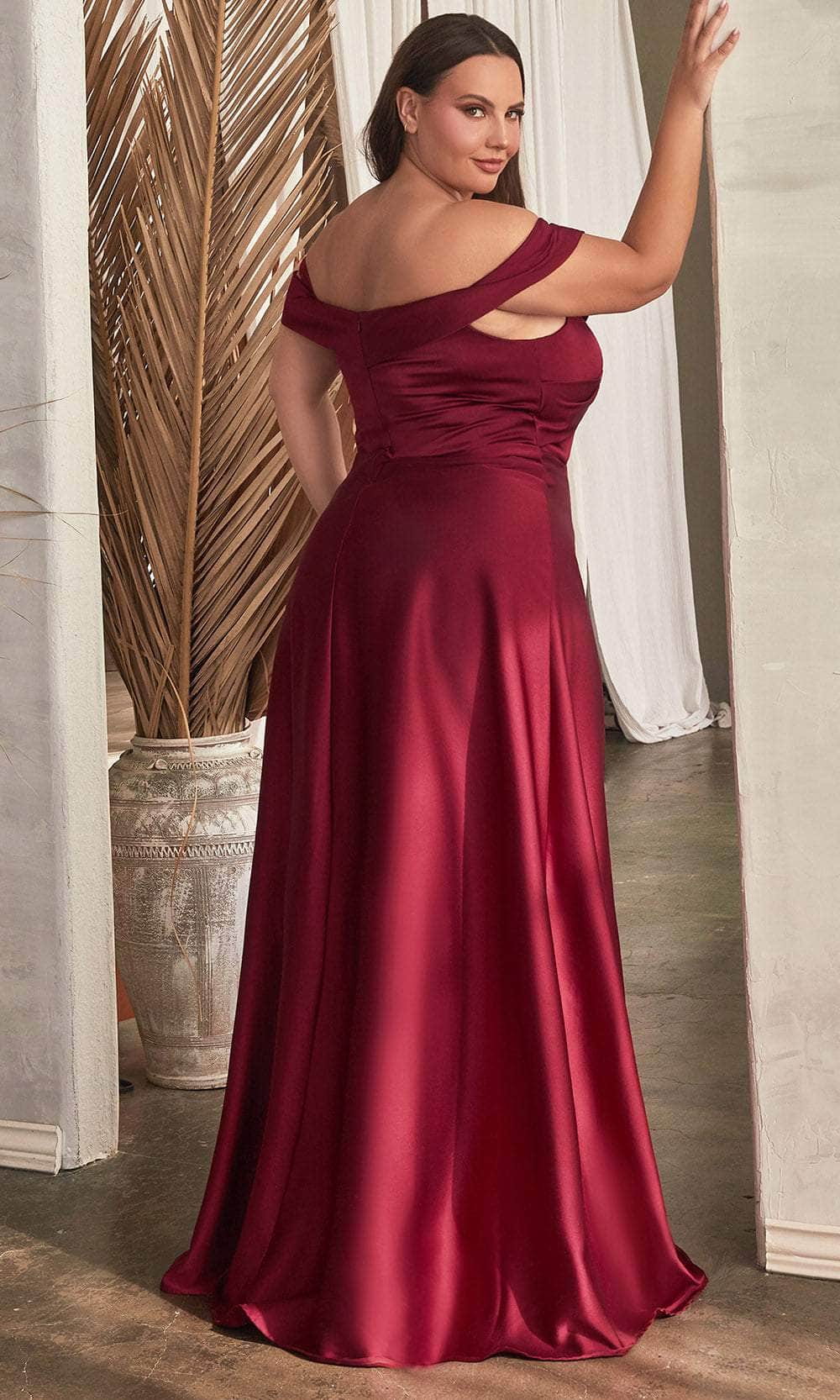Off Shoulder Knotted Prom Gown