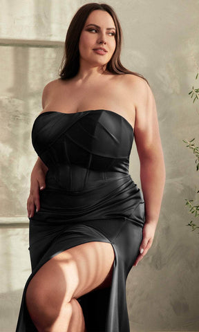 Vestido de graduación plisado con escote semi-corazon