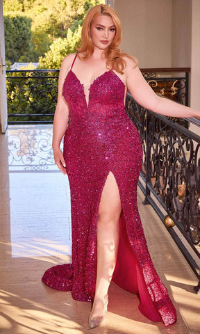 Robe de soirée ornée de dentelle à sequins