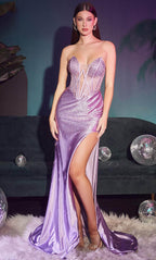 Illusion Corset Long Prom Dress