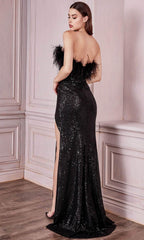 Sequin Ornate Evening Gown