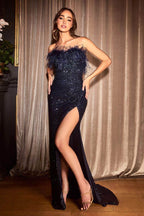 Sequin Ornate Evening Gown
