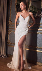 Sleeveless Sequin Bridal Gown