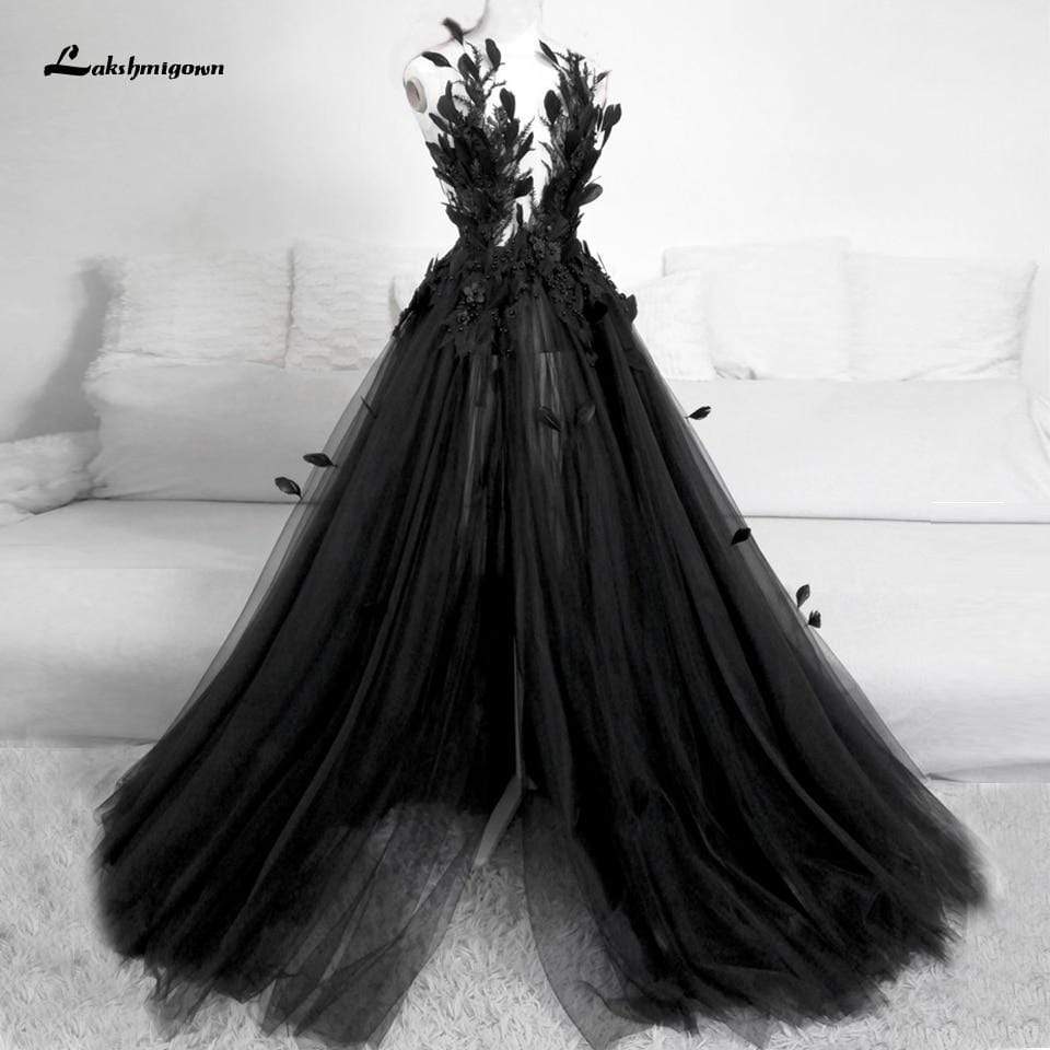 Baoleely  Classic Black Feather Wedding Dress  Princess Birthday Dress