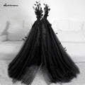 Baoleely  Classic Black Feather Wedding Dress  Princess Birthday Dress