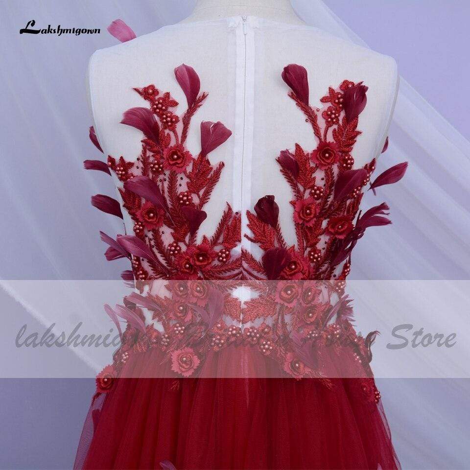 Baoleely  Classic Black Feather Wedding Dress  Princess Birthday Dress