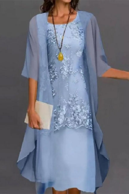 Vestidos cortos de dama de honor color lavanda, vestidos para la madre de la novia con encaje