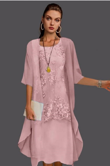 Vestidos cortos de dama de honor color lavanda, vestidos para la madre de la novia con encaje