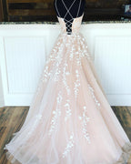 Robes de soirée de bal de fin d'année longues en dentelle et tulle, coupe trapèze
