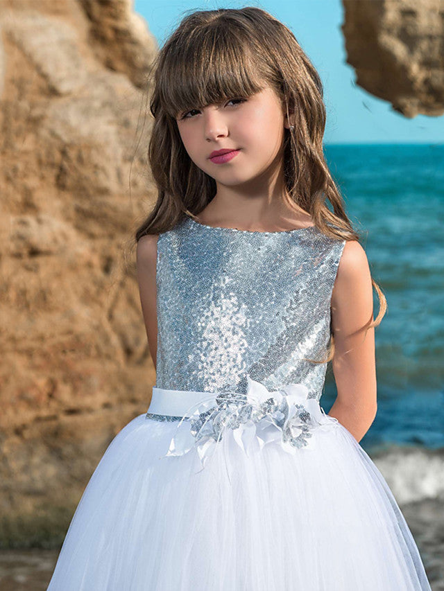 Vestido largo de gala maxi de tul con escote barco para bodas, cumpleaños, concursos y damitas de honor.