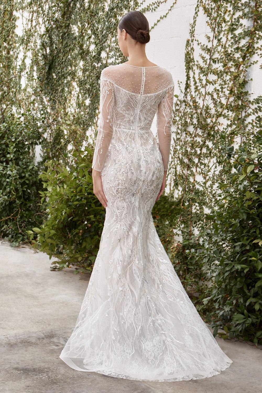 Long Fitted Wedding Gown