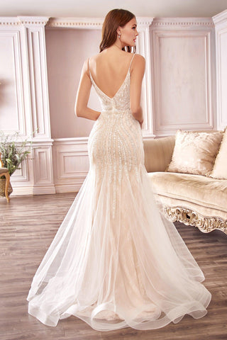 Robe de mariée longue sirène de style formel