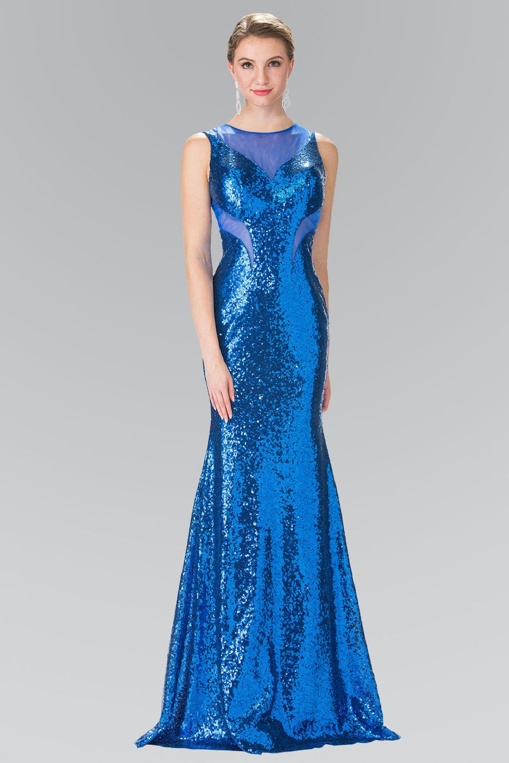 Vestido largo de lentejuelas para baile de graduación o gala