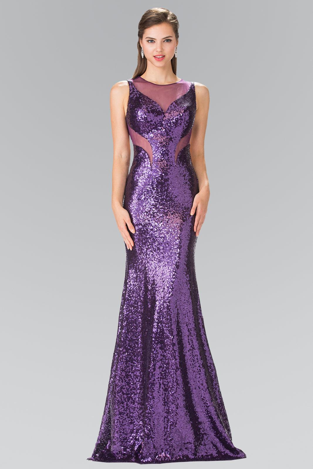 Vestido largo de lentejuelas para baile de graduación o gala
